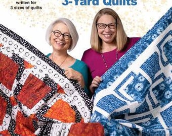 The Magic of 3-Yard Quilts Pattern Book - Fabric Cafe - 8 Quilt Patterns In One Book