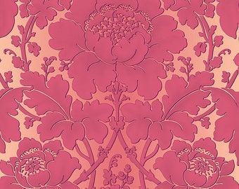 Flower Festival Garden Damask - Benartex - 7 Color Options - 100% Cotton