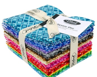 Square One FQ Bundle - 18 Fat Quarters (18"X22") - Blank Quilting - 100% Cotton