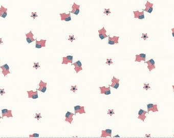 American Gatherings II - Old Glory - 3 Color Options -  Primitive Gatherings - Moda Fabrics - 100% Cotton - Multiples Cut Continuously