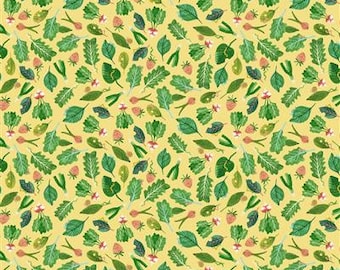 Dale Farm Veggies - Yellow - 1/4 yard