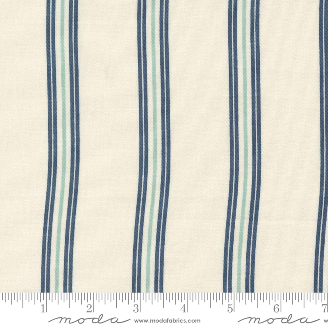 Seaside Cotton Strip, Ivory Combo