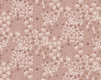 Hunny Bunny - Packed Floral - Meags and Me - Clothworks - 3 Color Options - Multiples Cut Continuously - 100% Cotton