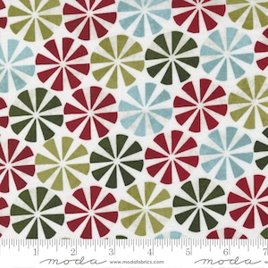 Peppermint Bark Peppermints - Basic Grey - Moda - Christmas Fabric - 3 Color Options - 100% Cotton