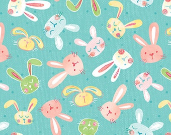 I'm All Ears - Tossed Bunnies - Blank Quilting - Cut From Bolt - Multiple Quantities Cut Continuously - 100% Cotton