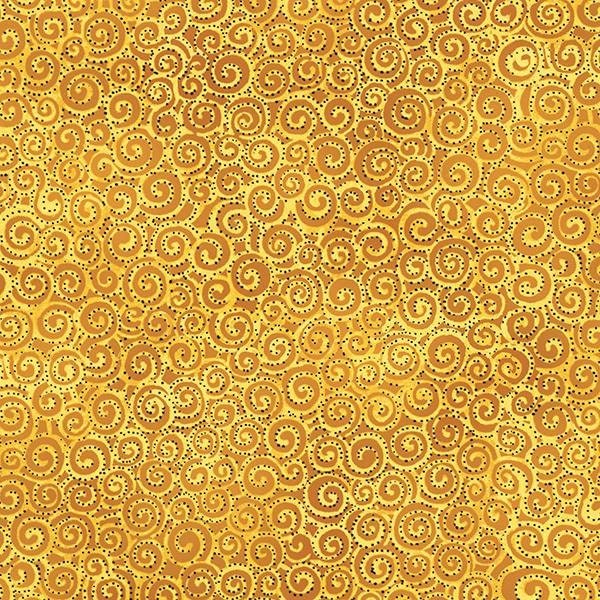 Basic Swirl Yellow - 1/4 yard