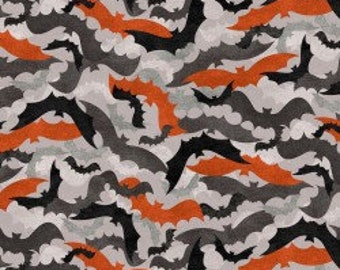 Halloween Party - Going Batty - Digitally Printed Fabric - Kanvas Studio - 100% Cotton