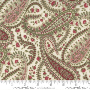 Poinsettia Plaza - Paisley - 3 Sisters - Moda - 3 Color Options - 100% Cotton