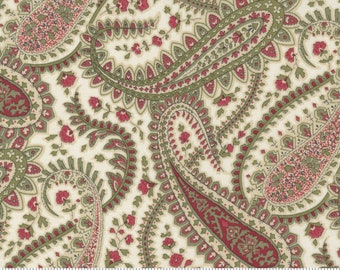 Poinsettia Plaza - Paisley - 3 Sisters - Moda - 3 Color Options - 100% Cotton