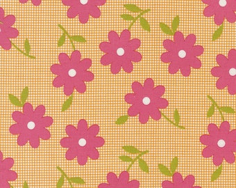 Flower Power Peace Out Posies - Maureen McCormick "Marcia Brady" - 2  Color Options - Moda - Multiples Cut Continuously - 100% Cotton