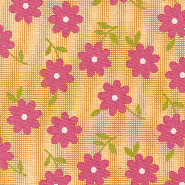 Flower Power Peace Out Posies - Maureen McCormick "Marcia Brady" - 2  Color Options - Moda - Multiples Cut Continuously - 100% Cotton