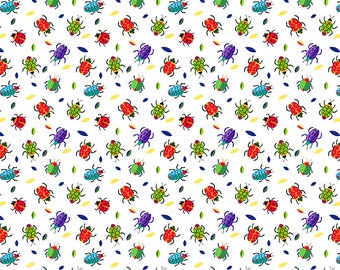 Pond Life -  Bugs - Elsie Ess - Blank Quilting - Cut From Bolt - Multiple Quantities Cut Continuously - 100% Cotton