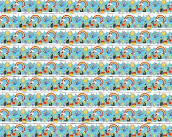 Noah's Story - Novelty Stripe - 1/4 yard