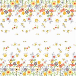 Susybee Double Border - 7 Pattern Options - Clothworks - Cut From Bolt - Multiple Quantities Cut Continuously -  100% Cotton