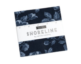 Shoreline Charm Pack - Camille Roskelley  - Moda Fabrics - 42 - 5" Squares - 100% Precut Fabric