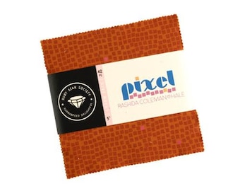 Pixel Charm Pack - 42 - 5" Squares - Ruby Star - Moda Fabrics - 100% Cotton Precut Fabric