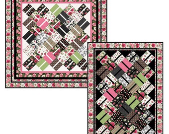 Split Decision Quilt Pattern - Paper Pattern - The Fabric Addict - This is a PAPER PATTERN that will be mailed to you