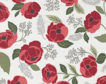 Christmas Eve Christmas In Bloom- 4 Color Options -  Lella Boutique - Moda Fabrics - 100% Cotton - Multiples Cut Continuously