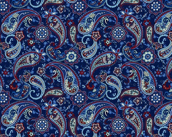 Liberty Hill - Paisley - 2 Color Options - Color Principle - Henry Glass - 100% Cotton - *Multiple Quantities Cut In One Continuous Piece*