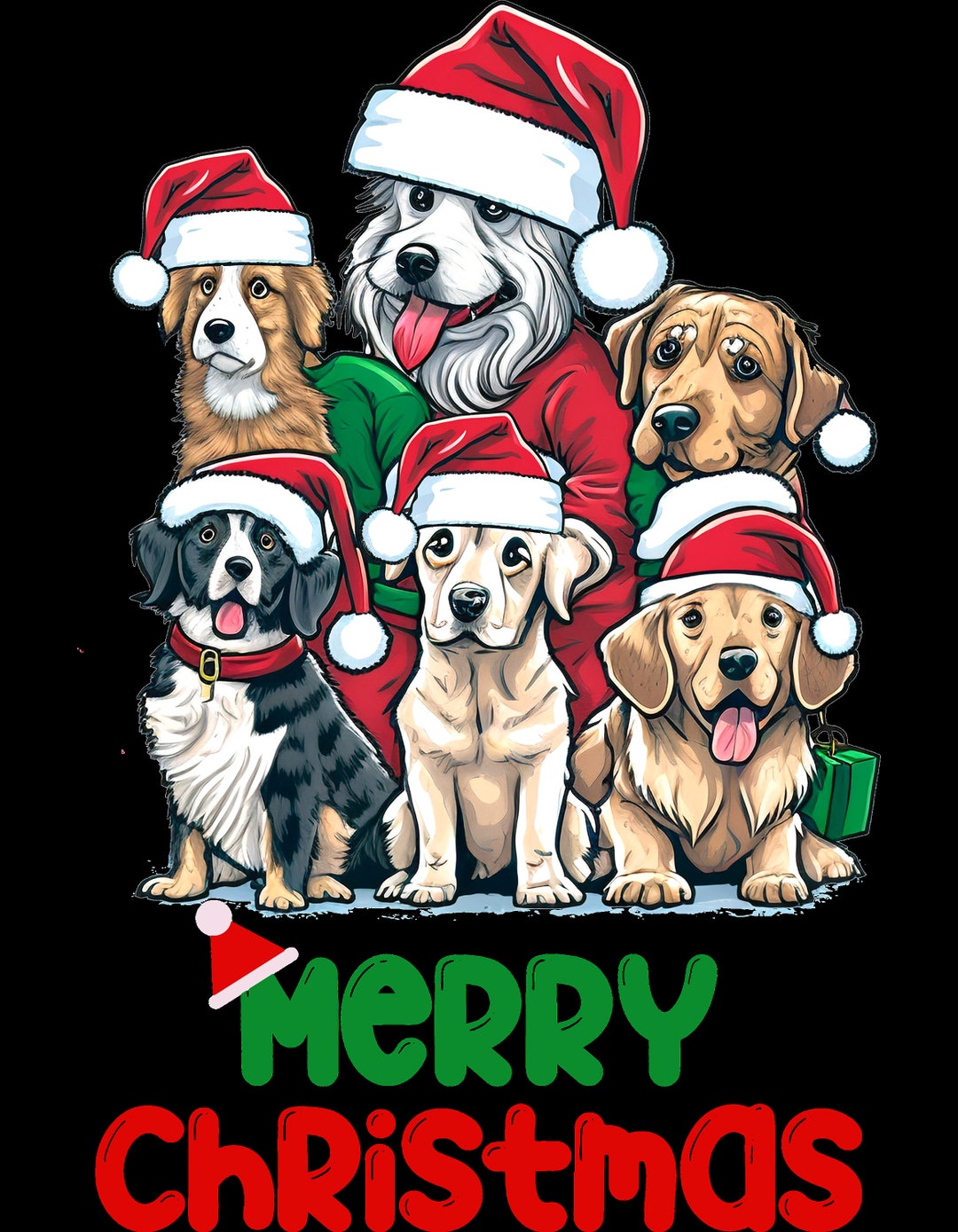 Christmas Dogs PNG, Merry Christmas Dogs PNG, Christmas Design, Christmas Sweaters, Holiday