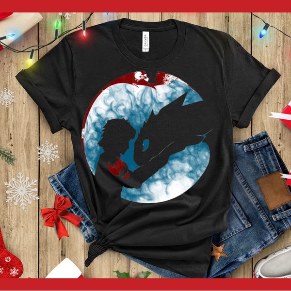 NIGHT Fury & STORMFLY VX9 How to Train your Dragon T-shirts Dragon Tees Sports Gifts Casual Super Cool Unisex Jersey Short Sleeve Tee