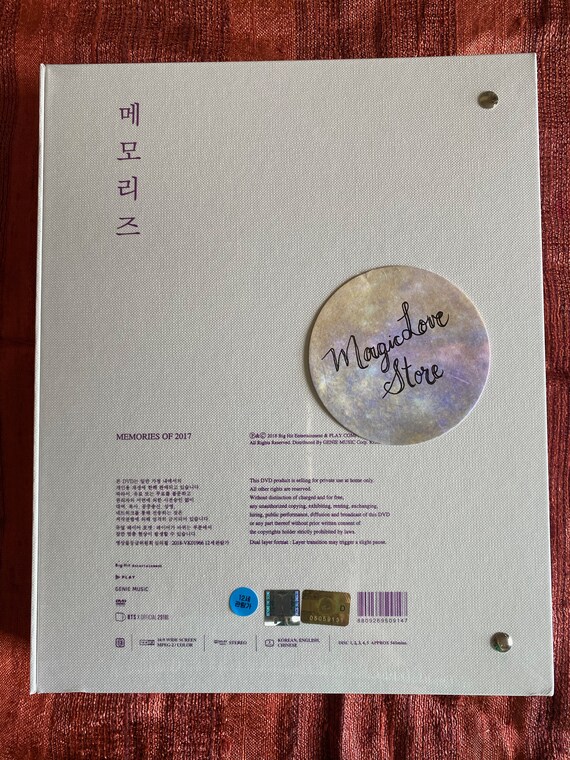 BTS MEMORIES 2017 【DVD】 Amazon.com: BigHit BTS Memories of 2017 DVD 5DVD+Photobook+