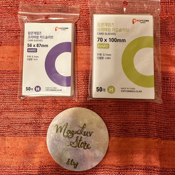 Popcorn Game Card Sleeves Etsy