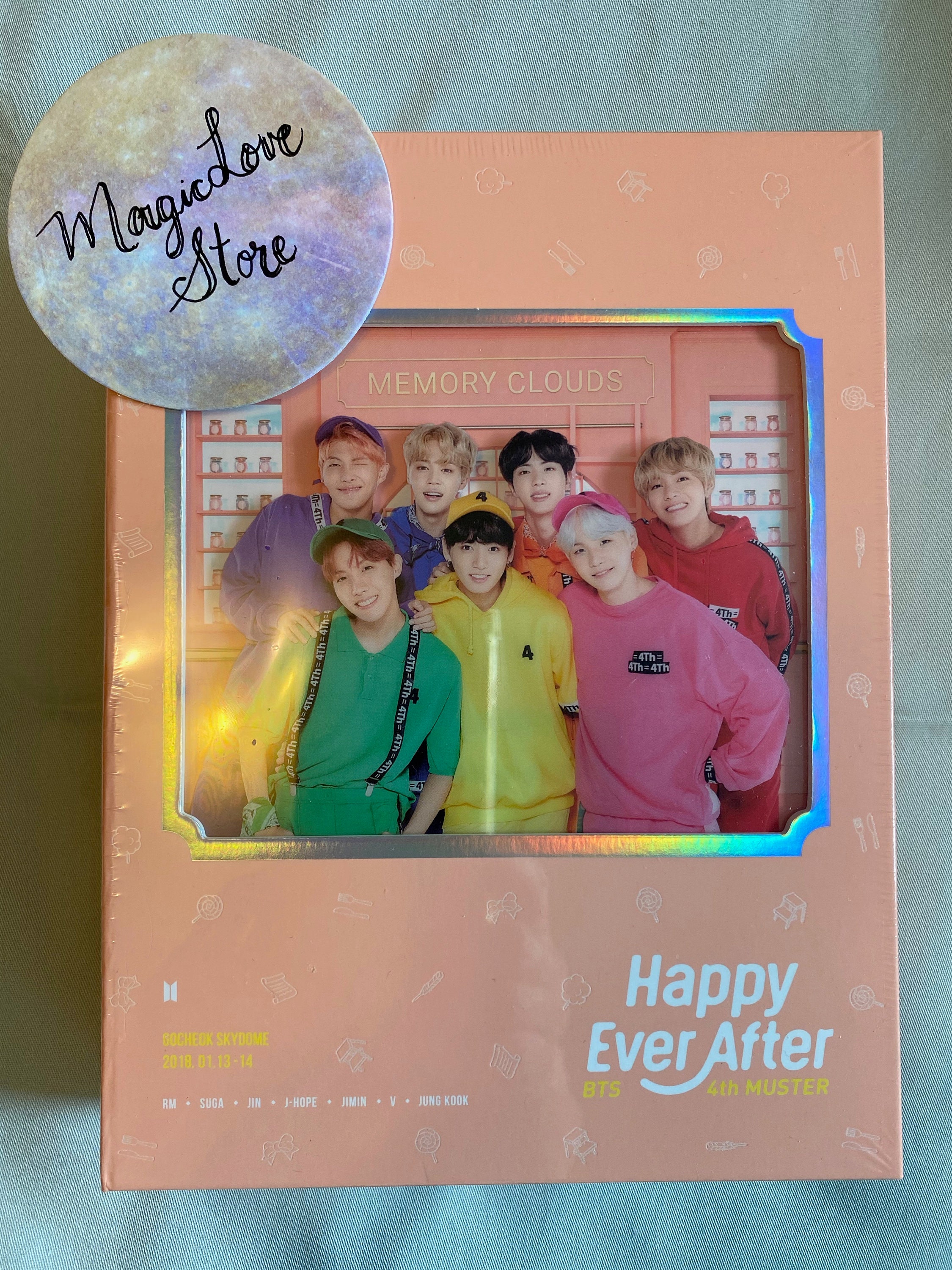 BTS 4th Muster Happy Ever After DVD Full Package With Free 