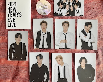 BTS 2021 New Year's Eve NYE Live Official Postcard