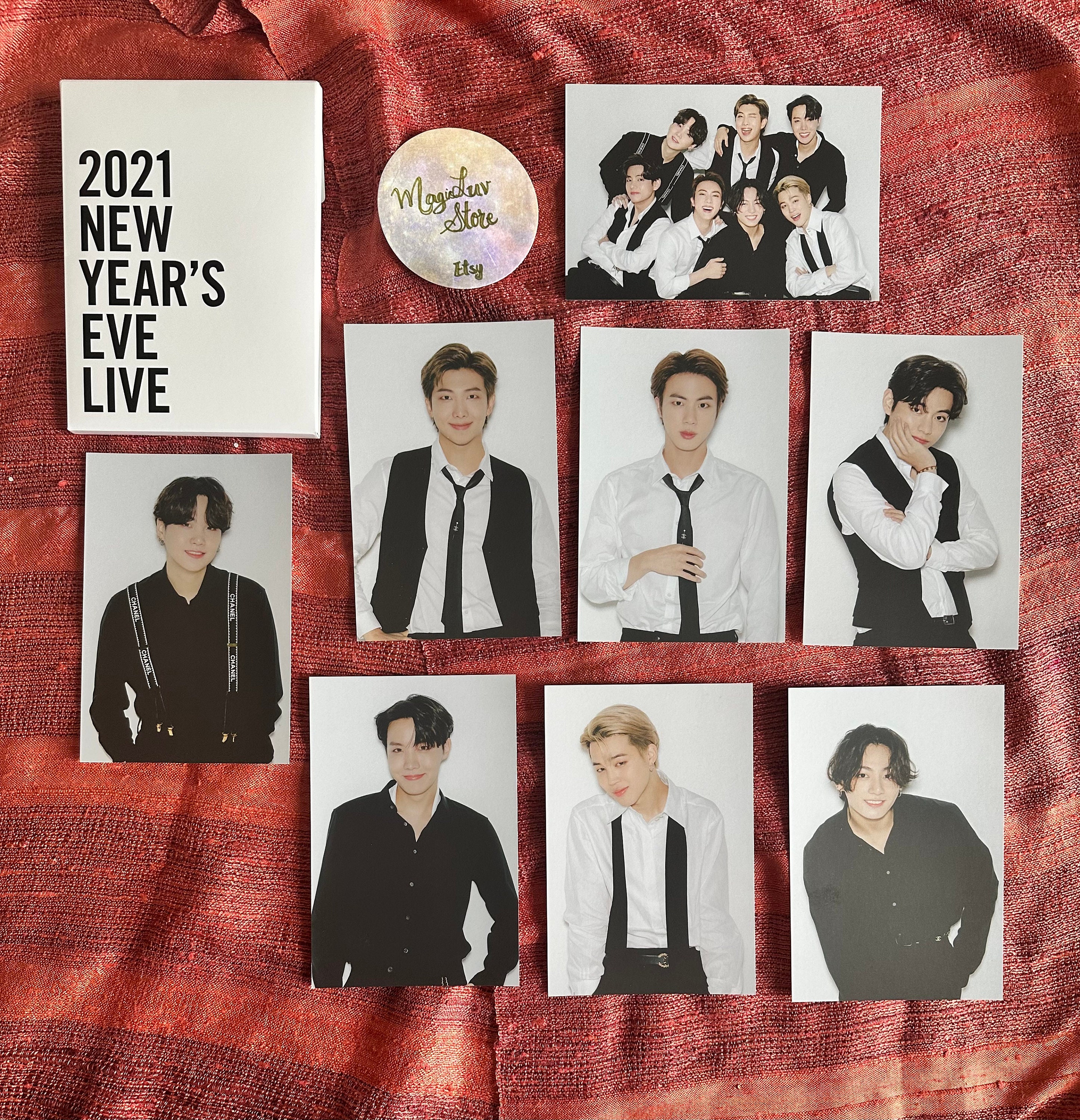 BTS 2021 New Year's Eve Live Label Concert Official Postcard