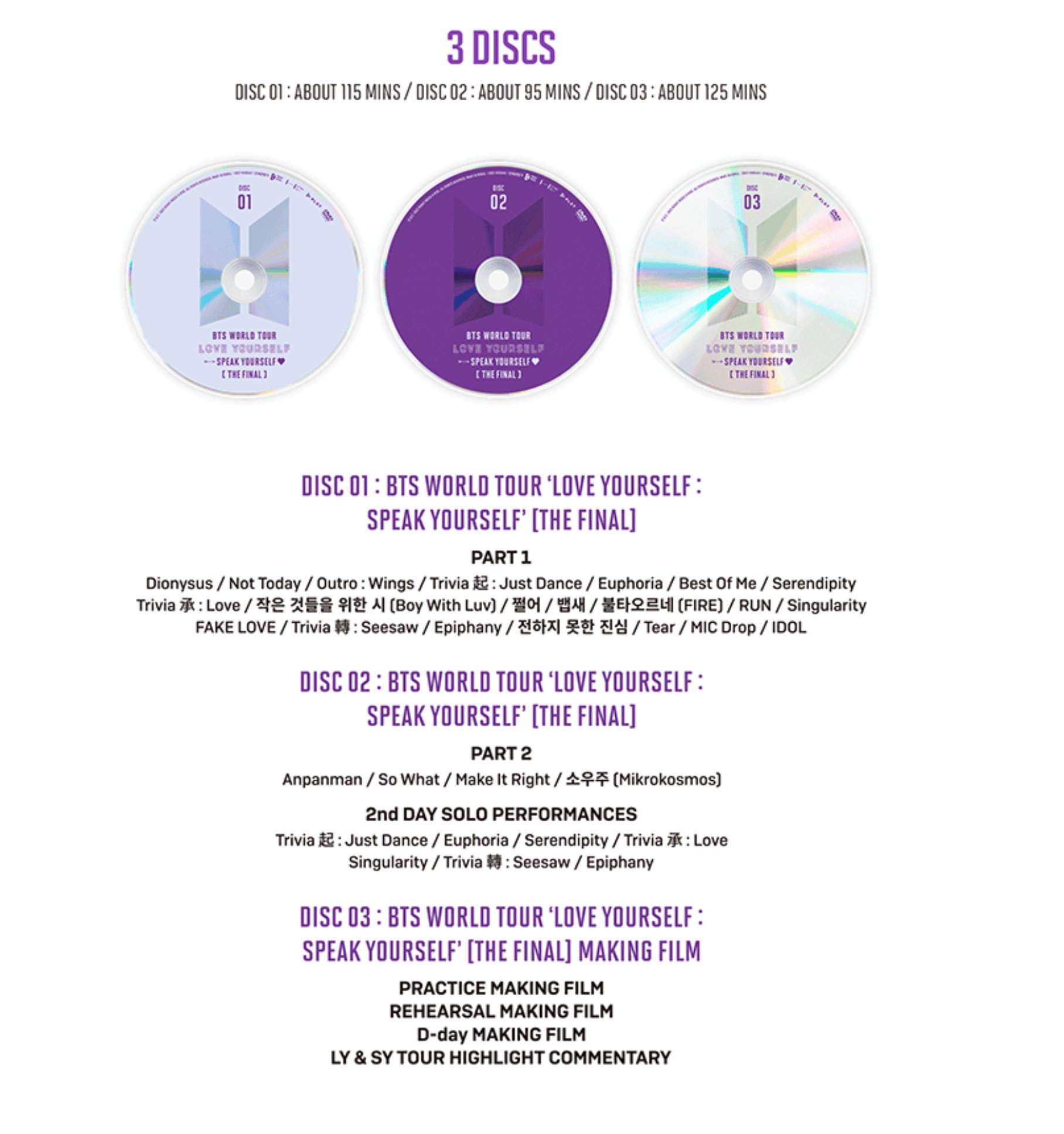 BTS World Tour 'love Yourself : Speak Yourself' SYS [the