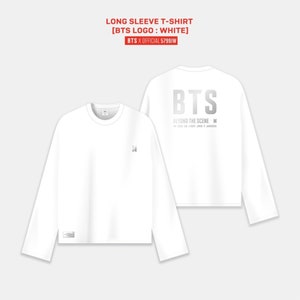 BTS Speak Yourself Official Long Sleeve T-shirt BTS Logo White New