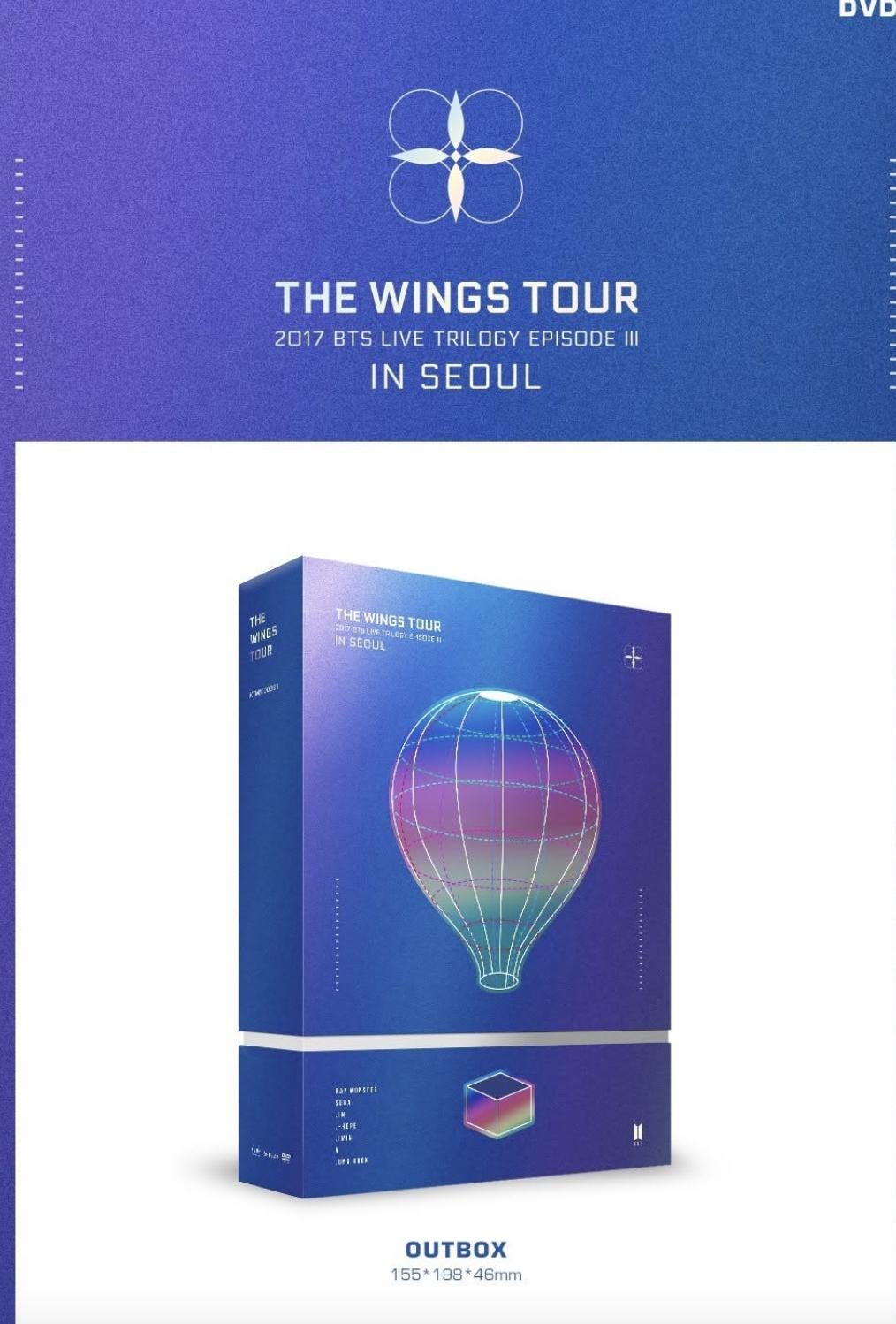 BTS Wings Tour DVD - Factory Sealed / Brand New - US Shipping Only