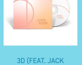 BTS Jungkook 3D Official CD Single - New & Factory Sealed - Etsy