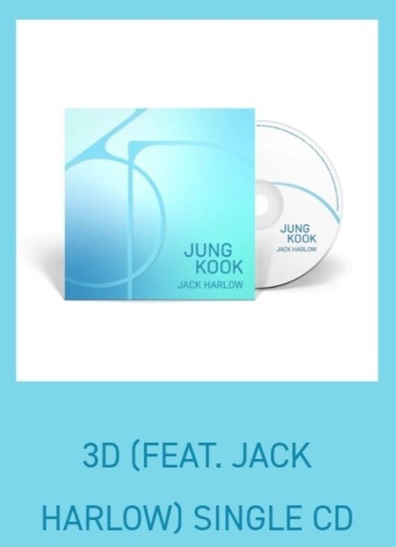 BTS Jungkook 3D Official CD Single - New & Factory Sealed - Etsy