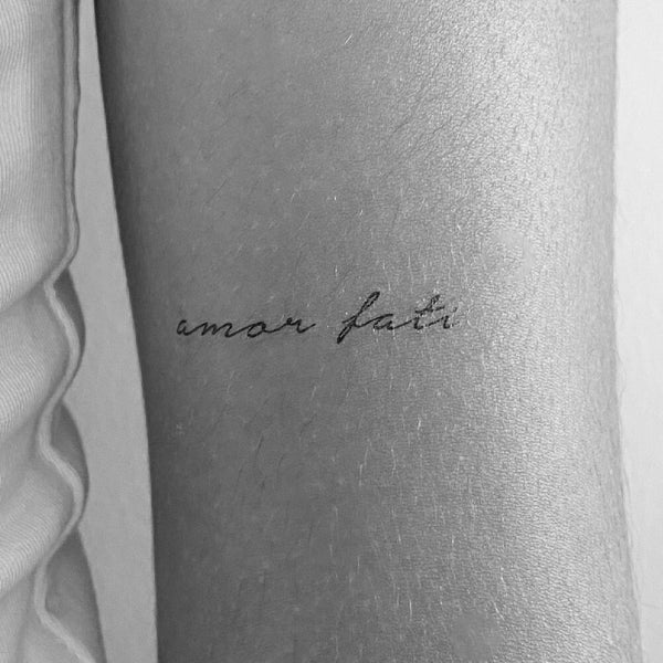 Amor Fati tijdelijke tattoo (set van 3)