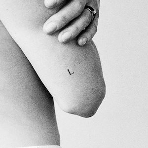 Tatuaggio Temporaneo Lettera L (Set di 3)