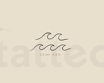 Wave Tattoo - Etsy UK Wave Tattoo - Etsy UK