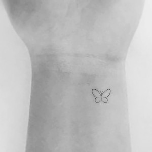 Minimalist Butterfly Temporary Tattoo (Set of 3)