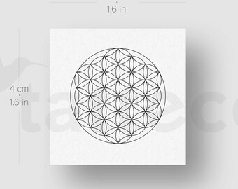 Temporary Tattoo Flower - Etsy