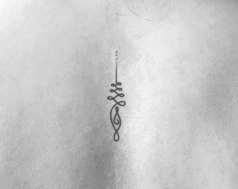Unalome Temporary Tattoo (Set of 3)
