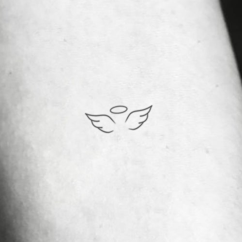 Angel Wings and Halo Temporary Tattoo set of 3 - Etsy Angel Wings and Halo Temporary Tattoo set of 3 - Etsy