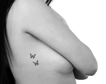 Butterfly Couple Temporary Tattoo (Set of 3)