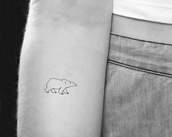 Polar Bear Temporary Tattoo set of 3 - Etsy Australia Polar Bear Temporary Tattoo set of 3 - Etsy Australia