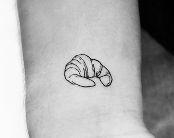 Croissant Temporary Tattoo (Set of 3)