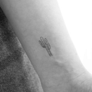Tatuaggio temporaneo del cactus Saguaro (set di 3)