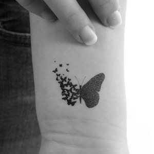 Butterfly Birth Temporary Tattoo (Set of 3)