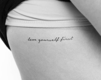 Love Yourself First Temporary Tattoo (Set of 3)