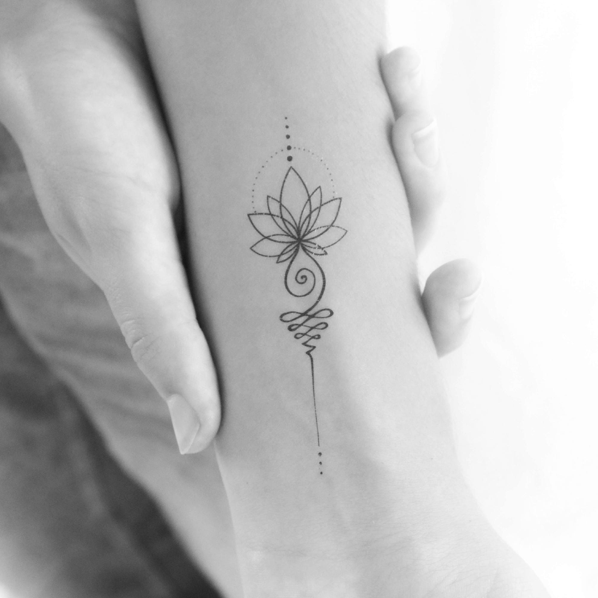 Lotus Flower Tattoos - Etsy New Zealand, image size:2000x2000