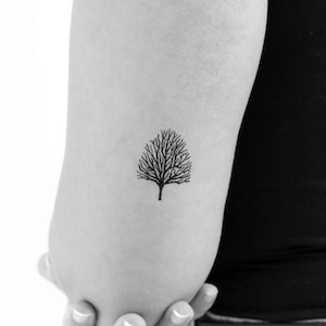 Tatuaggio Temporaneo Albero Senza Foglie (Set di 3)
